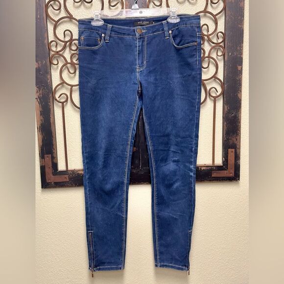 Max Jeans Denim - Max Jeans dark wash skimmer stretchy fitted style